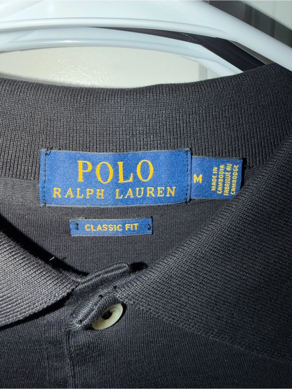 Ralph Lauren Men’s Black Polo Shirt with White Pony